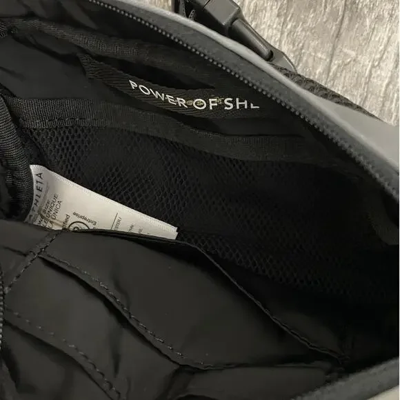 Athleta‎ Crossbody Belt Bag Grey Silver Fanny Pack Waist Bag - Picture 6 of 6